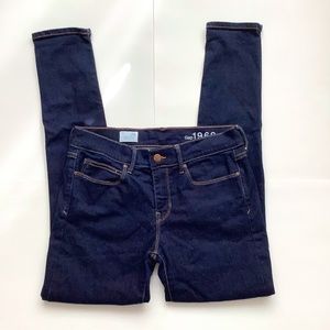 GAP Low Rise Deep Blue Skinnies